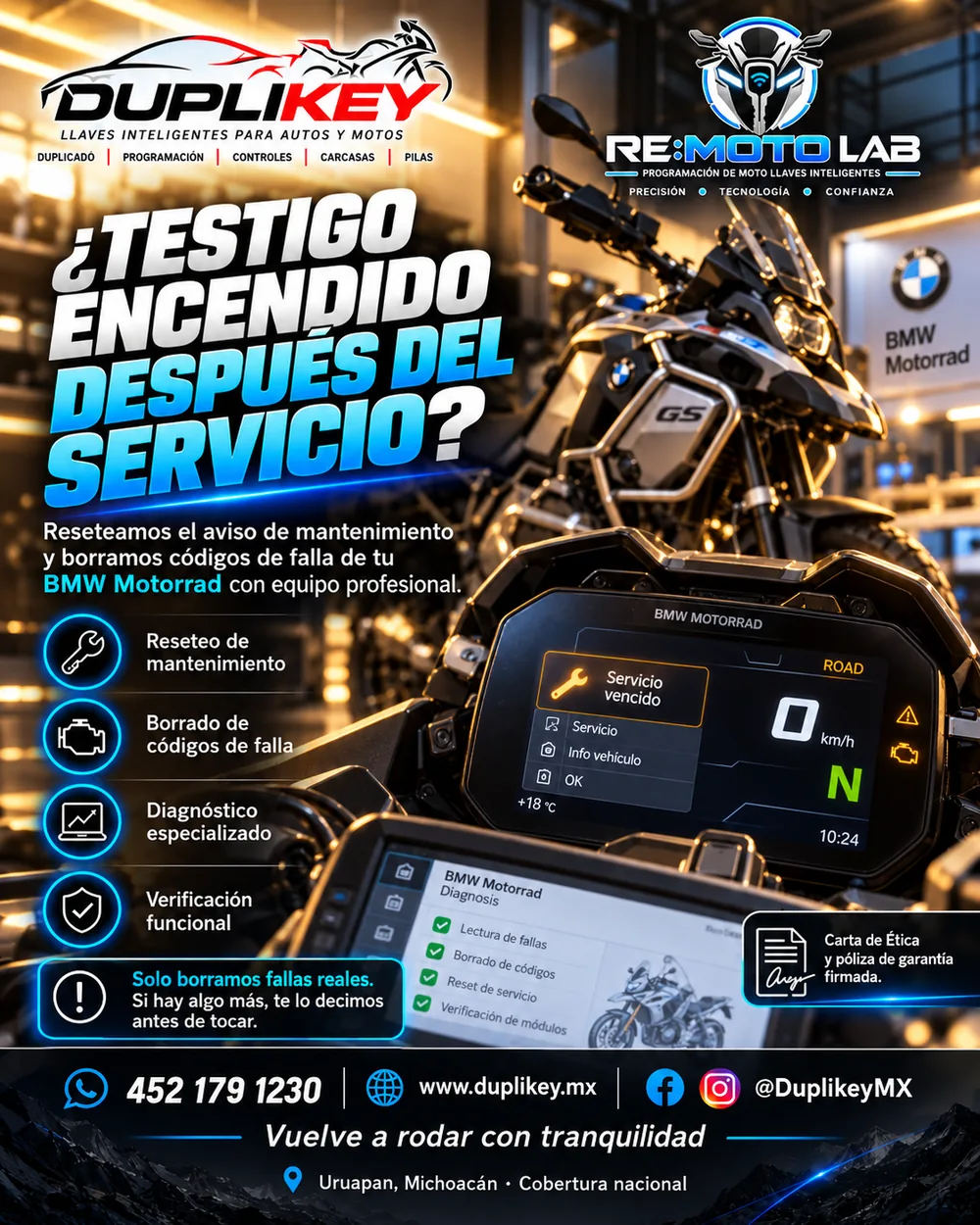 Reseteo y códigos de falla